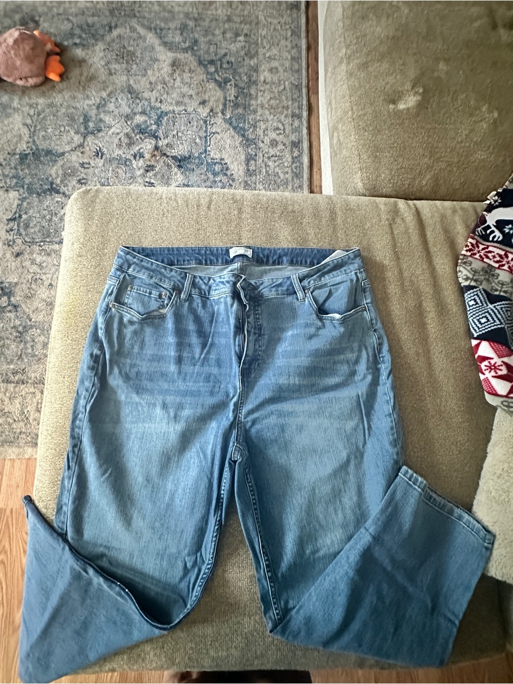 Candace Cameron Bure Medium Light Blue Boyfriend Jeans